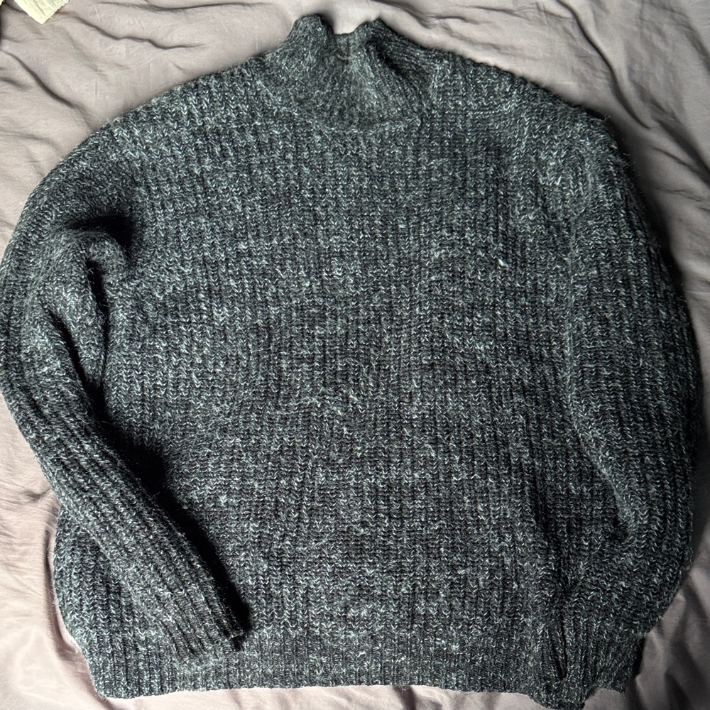 Alexander Wang Men's Charcoal Turtleneck Sweater